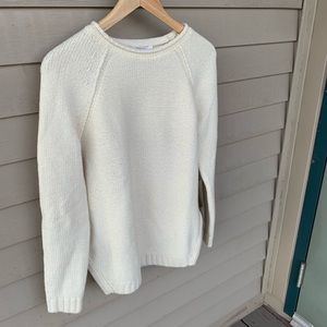 cozy crew neck sweater (cream)